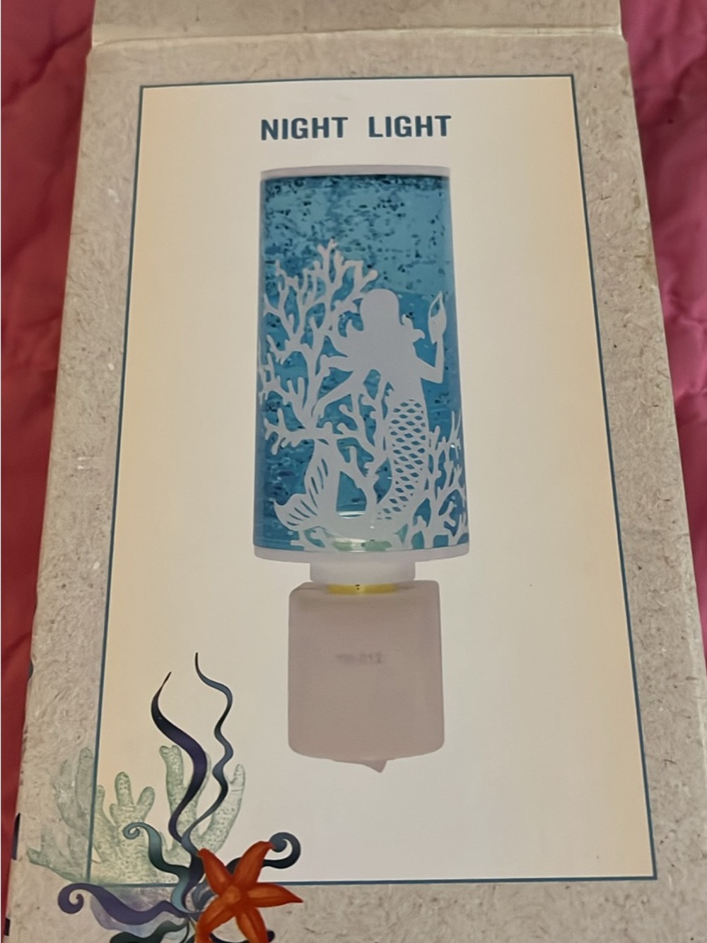 Cracker Barrel Blue Mermaid Plug-In Night Light New
